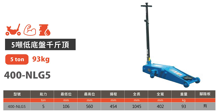 低底盤四輪千斤頂